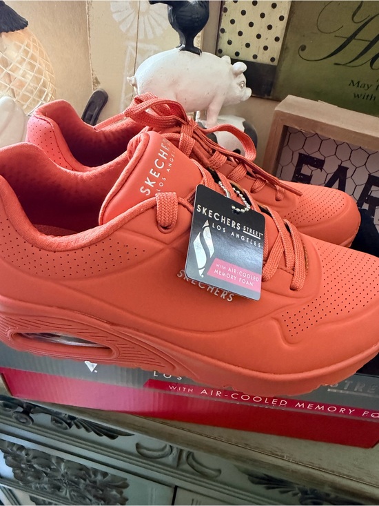Skechers Shoes - Skechers Women's Coral/Orange Platform Athletic Sneakers